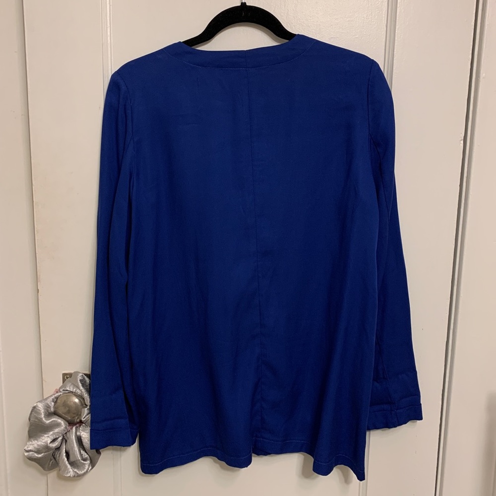 Oversized Lightweight Cobalt Blue Blazer - Picture 3 of 3